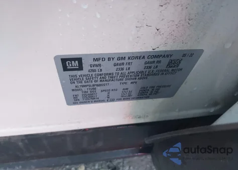 2023 Chevrolet Trailblazer Fwd Lt from USA, damaged, VIN KL79MPSL8PB002277